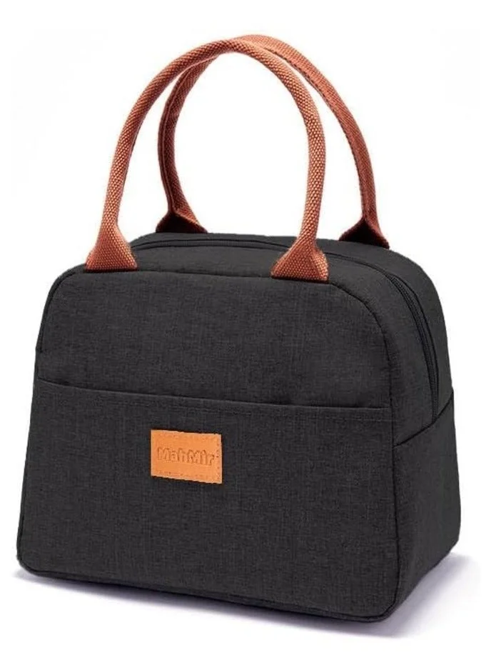 MahMir Insulated Lunch Bag for Men Women Kids with Strap Handles, Wide Open Easy to Clean Insulated Lunch Bag Box for Office Work School Picnic Travel, Leakproof Thermal Cooler Insulated Lunch